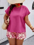 Conjunto Feminino Casual em Tecido Texturizado