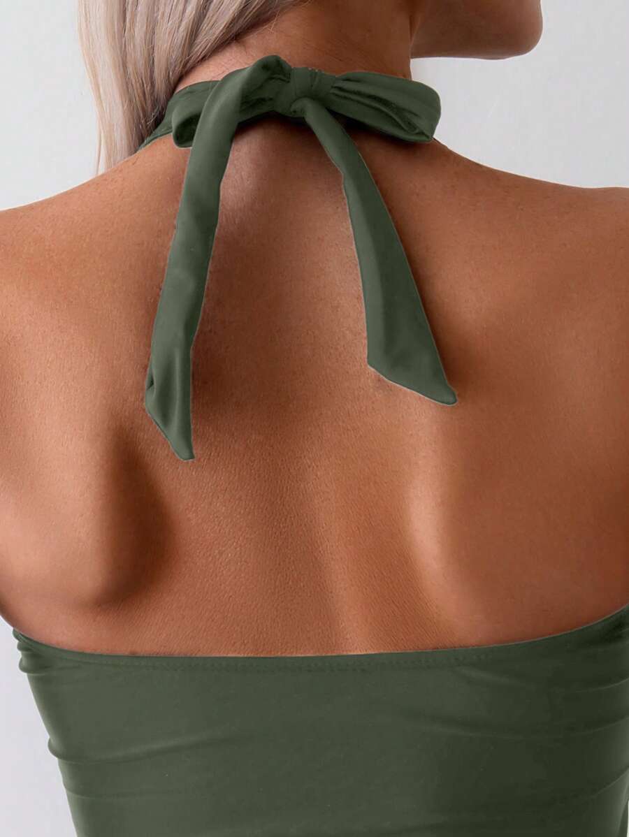 Biquíni Tankini Nó Frontal