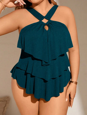Maiô Babado Elegance Plus Size