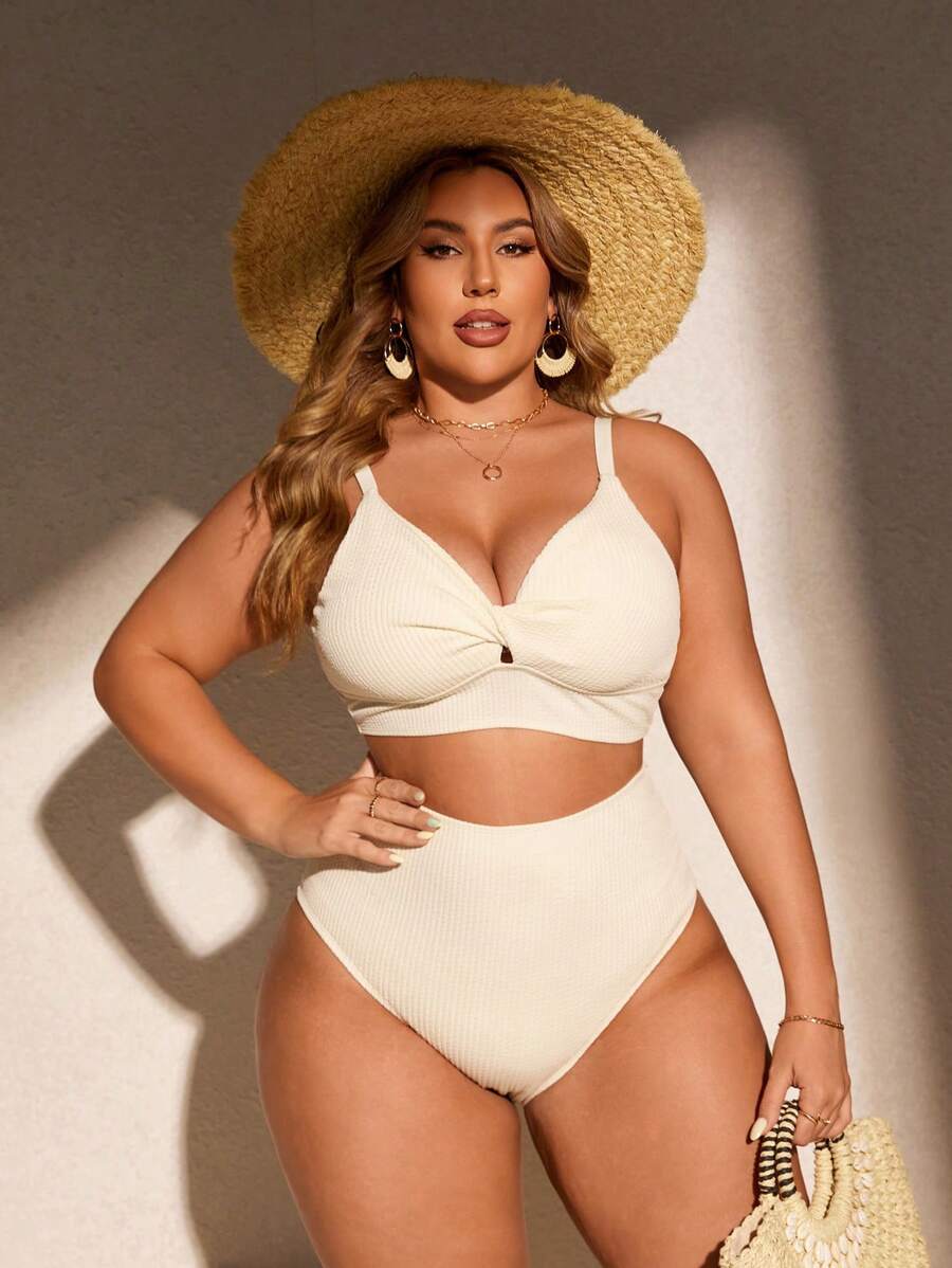 Biquíni Cintura Alta Plus Size