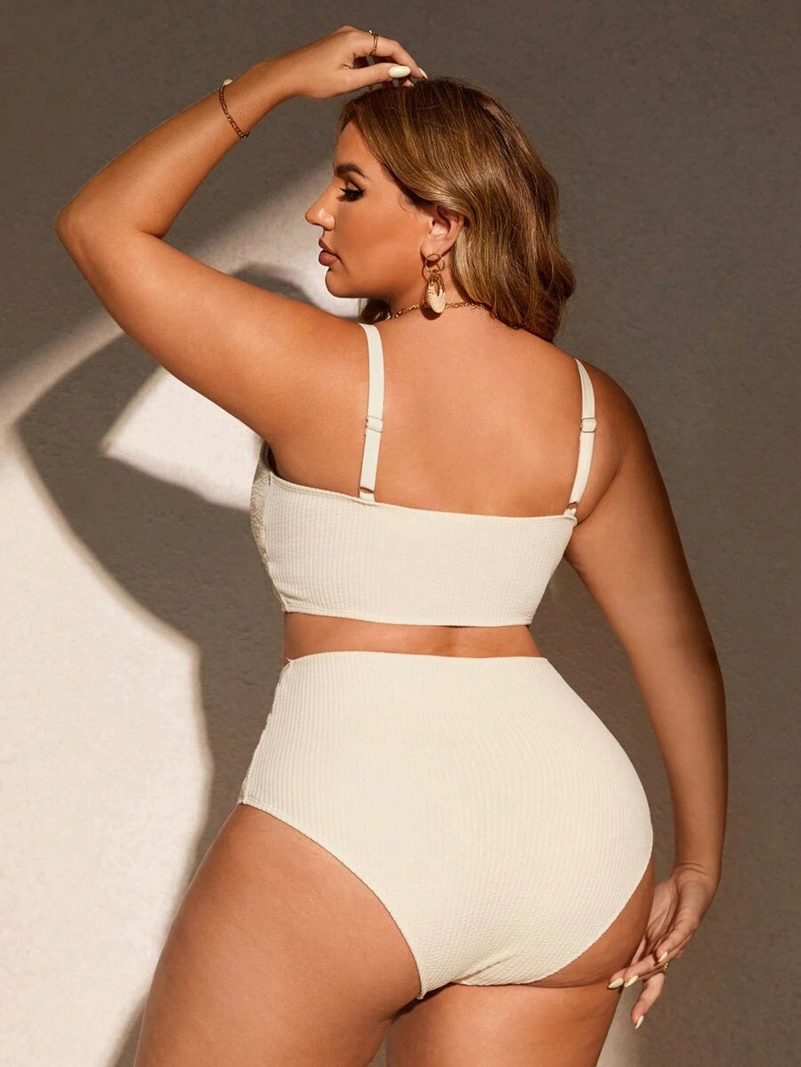 Biquíni Cintura Alta Plus Size