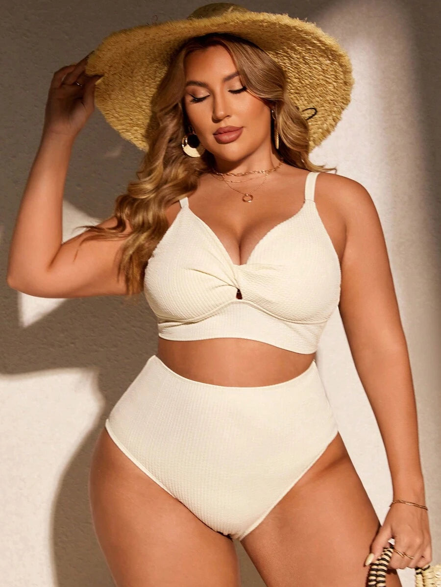 Biquíni Cintura Alta Plus Size