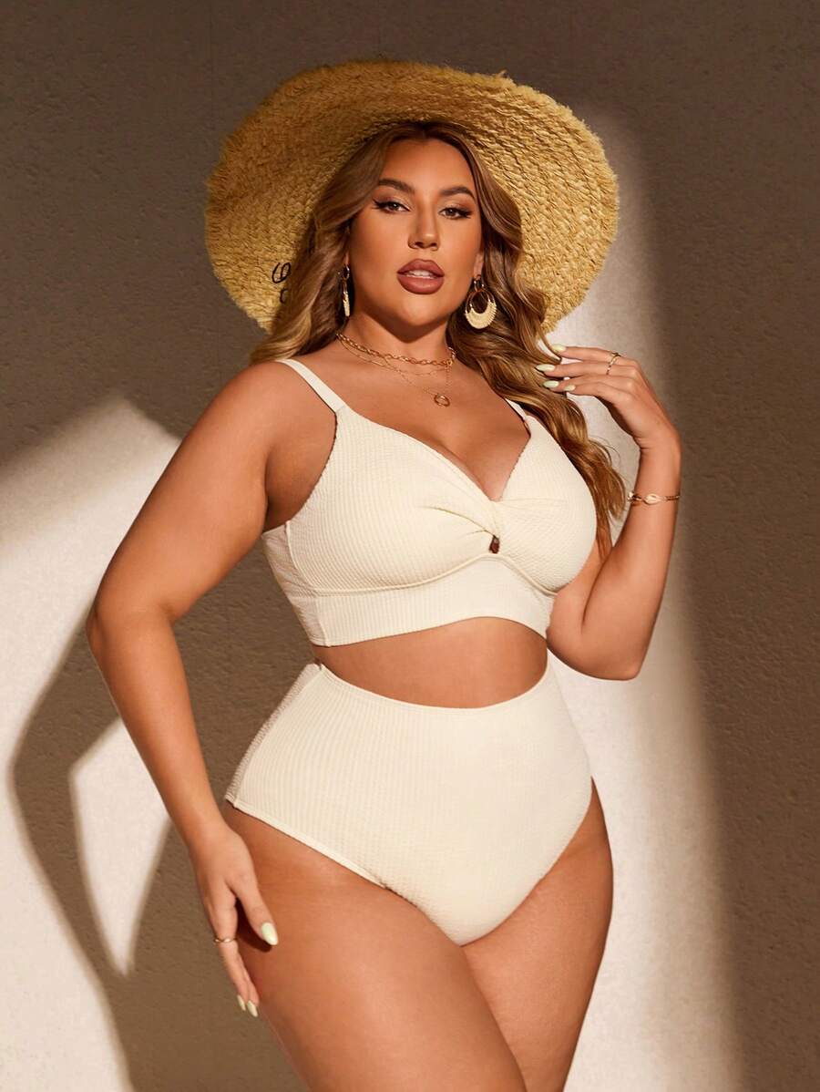 Biquíni Cintura Alta Plus Size