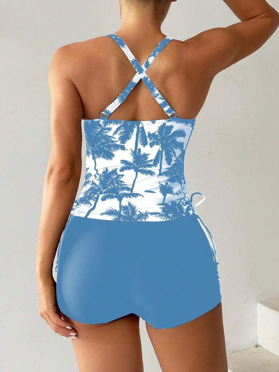 Tankini Black Palms