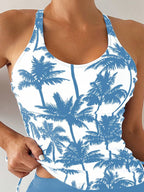 Tankini Black Palms