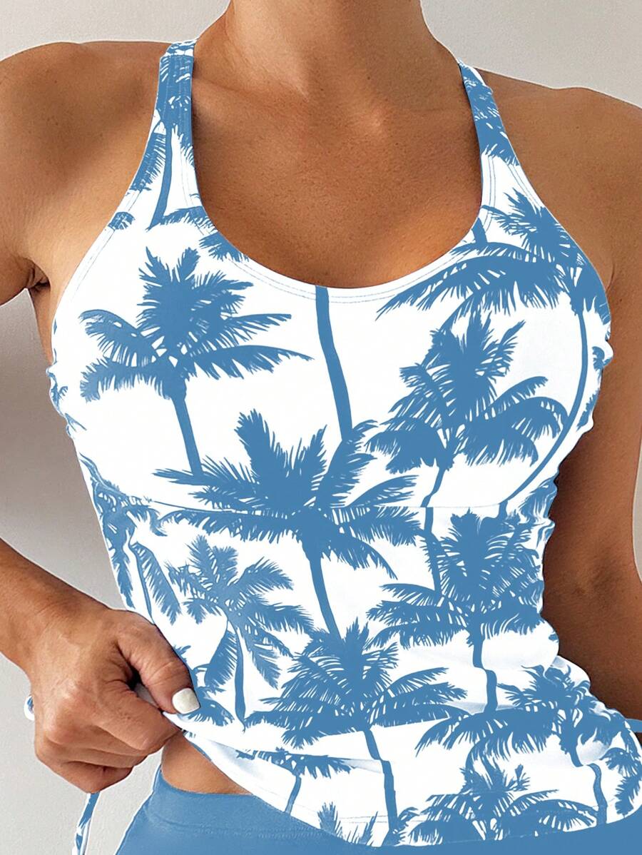 Tankini Black Palms