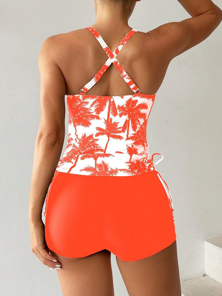 Tankini Black Palms