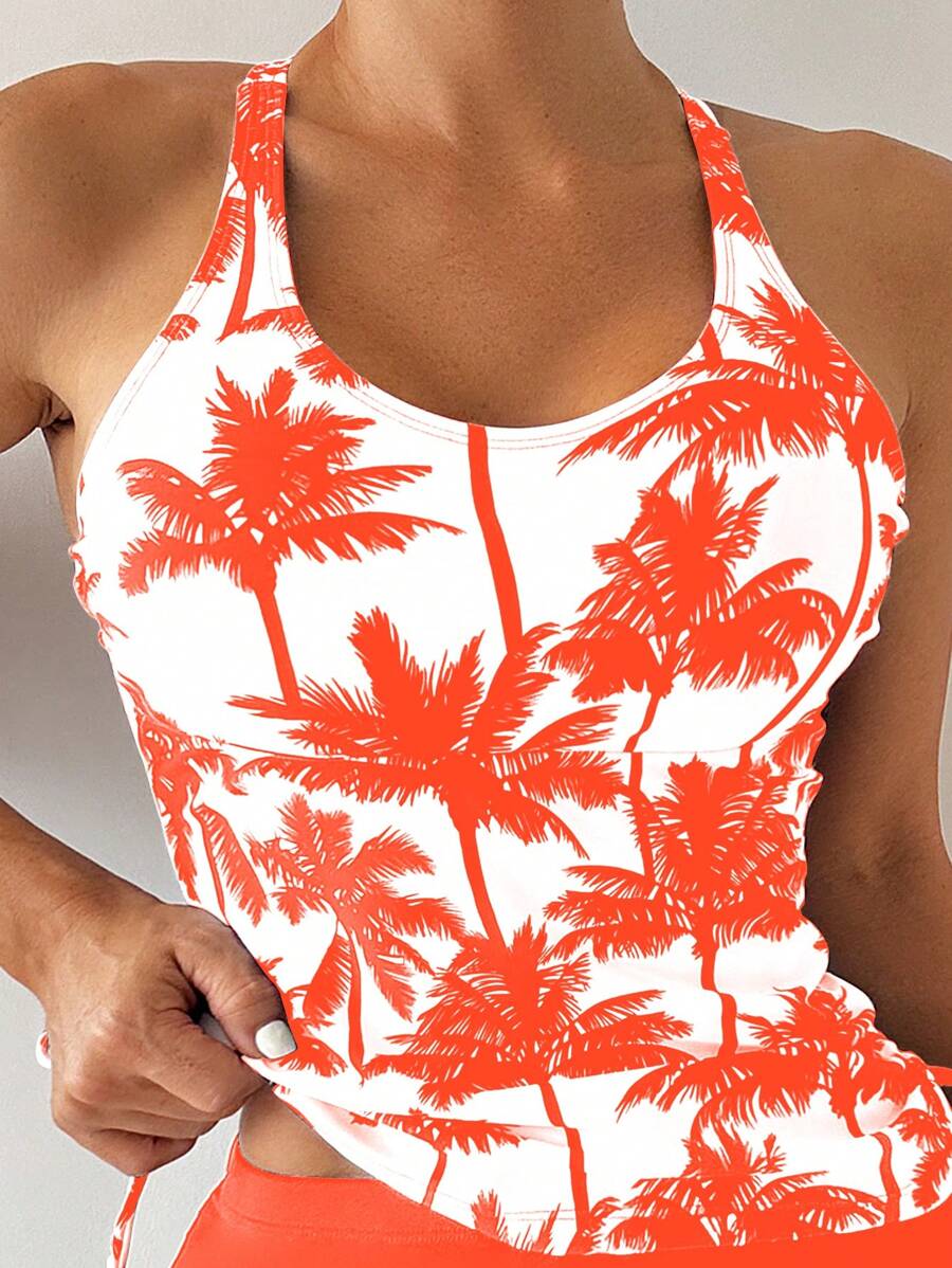 Tankini Black Palms