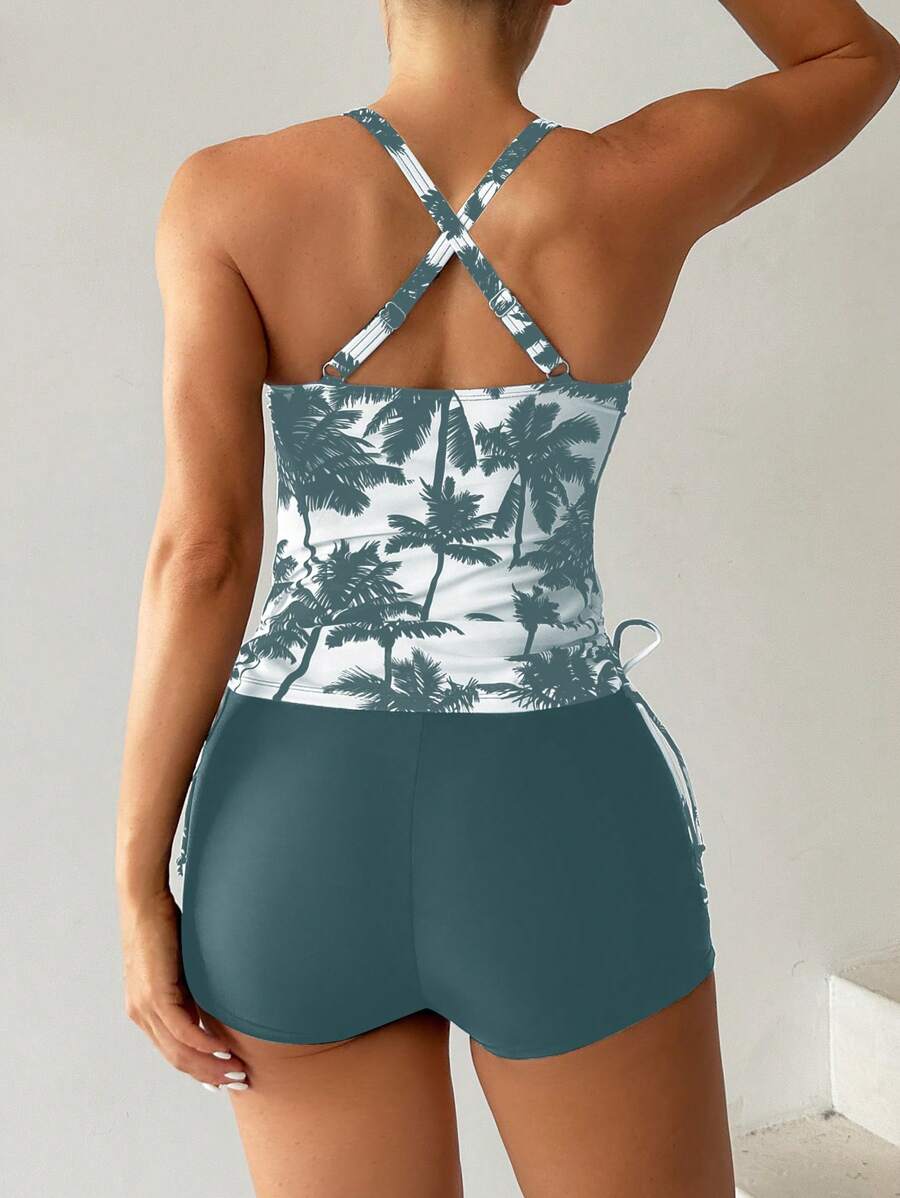 Tankini Black Palms