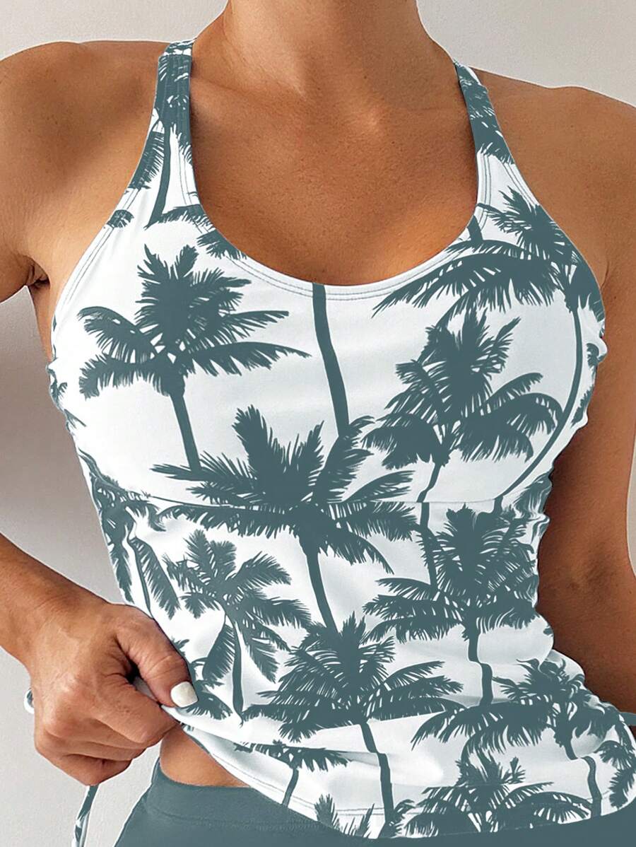 Tankini Black Palms