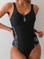 Maiô Modelador Black Tropic