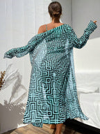 Conjunto Praia Geometric Chic 3 Peças