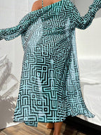 Conjunto Praia Geometric Chic 3 Peças