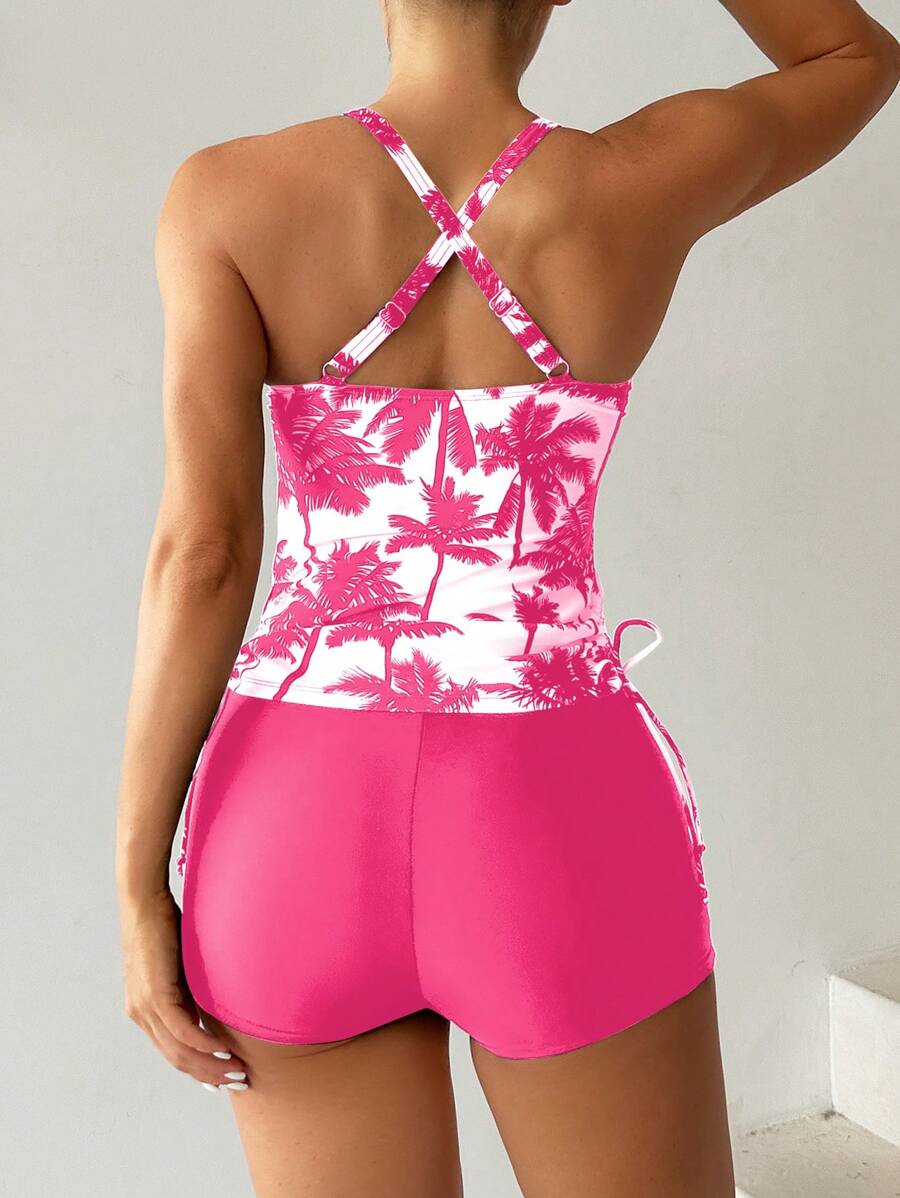 Tankini Black Palms