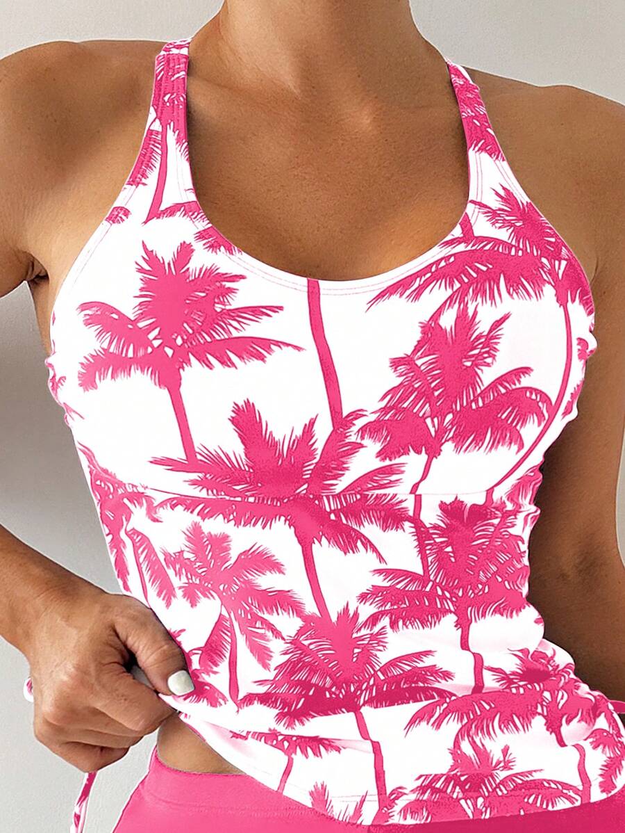 Tankini Black Palms