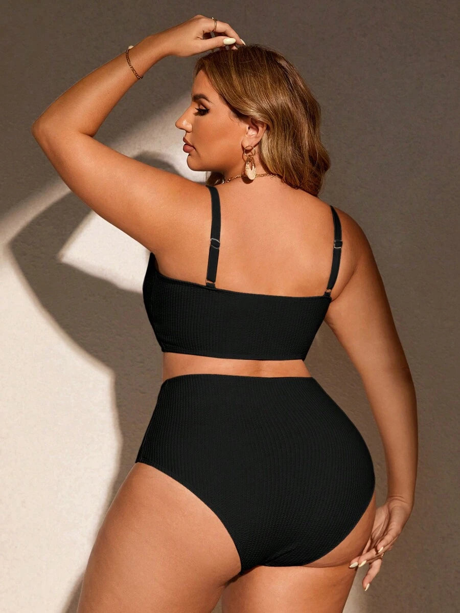 Biquíni Cintura Alta Plus Size