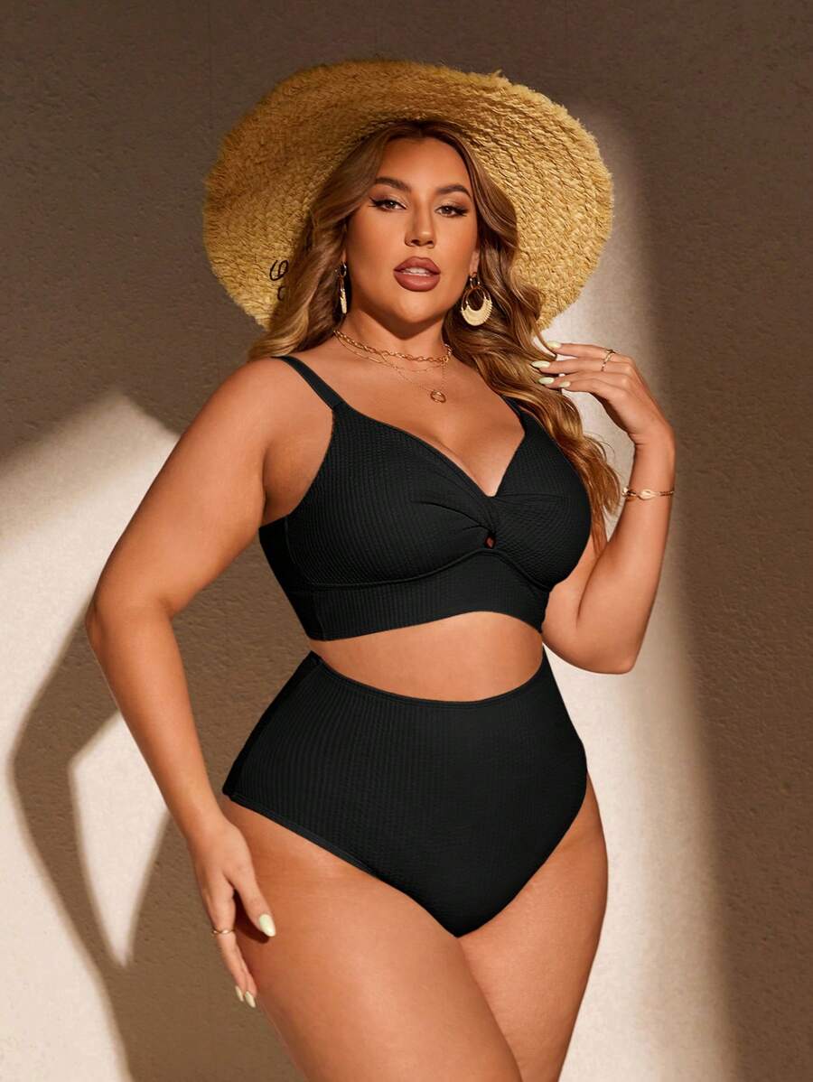 Biquíni Cintura Alta Plus Size