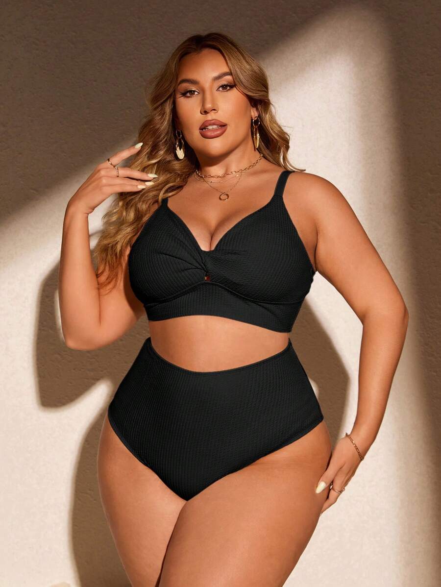 Biquíni Cintura Alta Plus Size