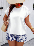 Conjunto Feminino Casual em Tecido Texturizado