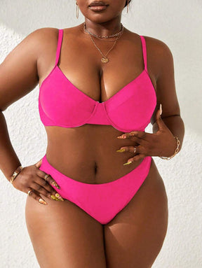 Biquíni Basic Cintura Alta Plus Size