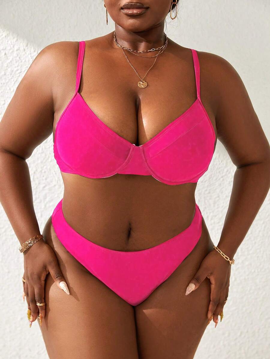 Biquíni Basic Cintura Alta Plus Size