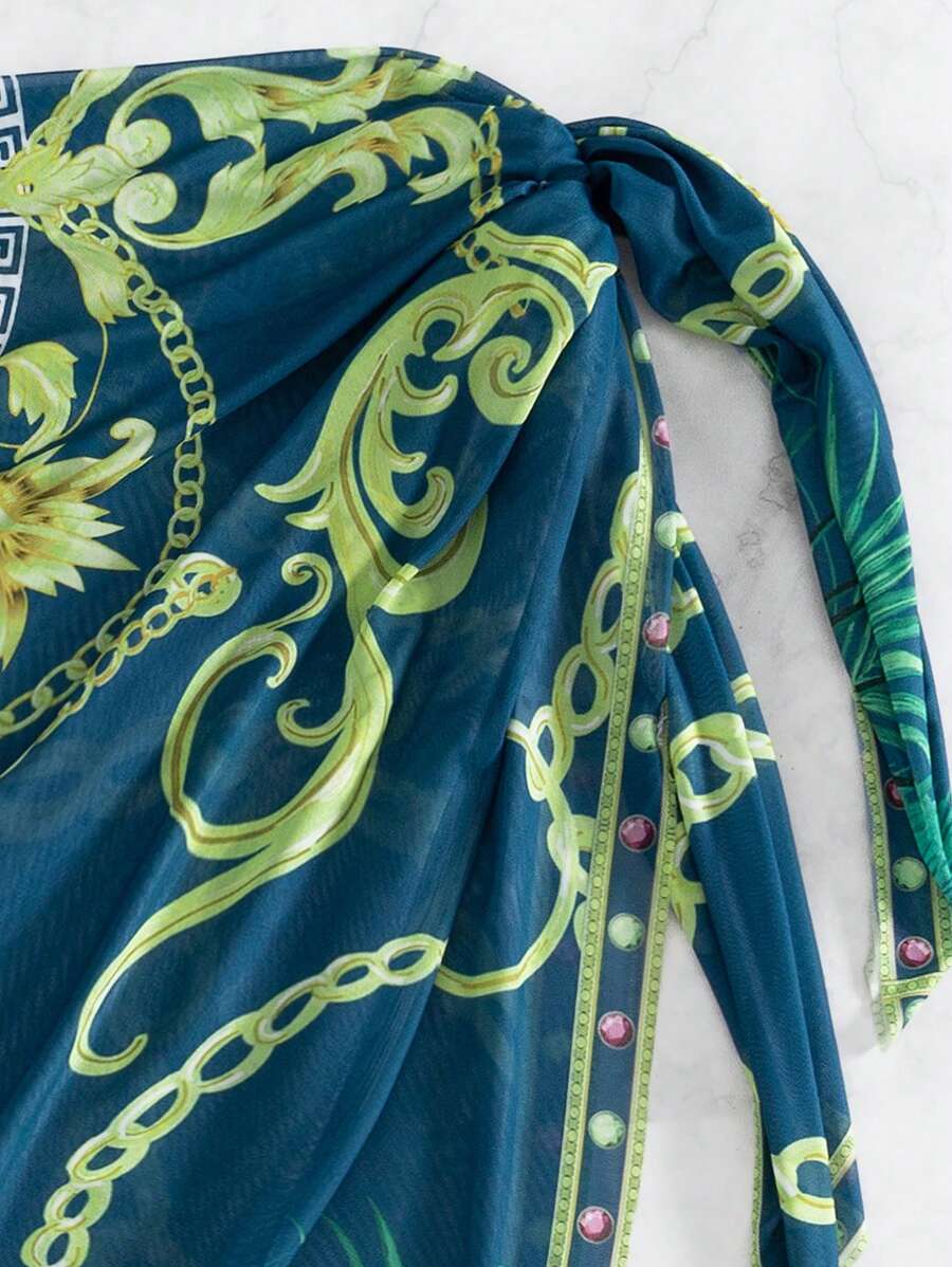 Maiô Estilo Barroco com Estampa Luxo