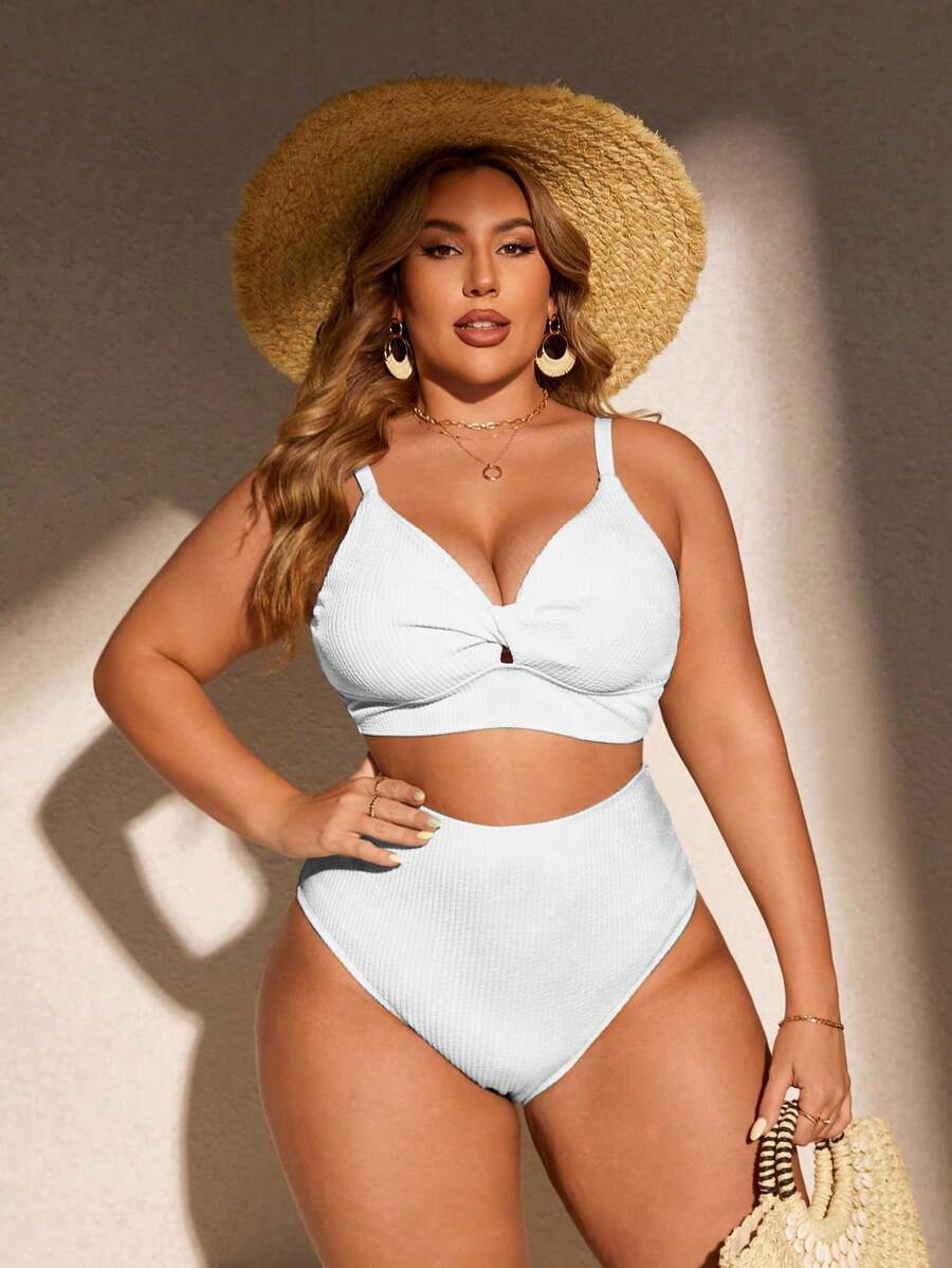 Biquíni Cintura Alta Plus Size
