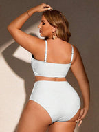 Biquíni Cintura Alta Plus Size