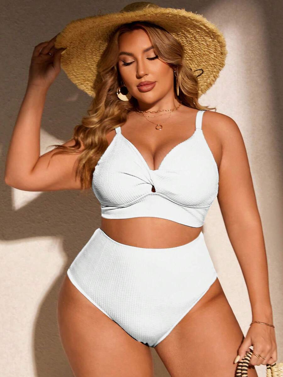 Biquíni Cintura Alta Plus Size