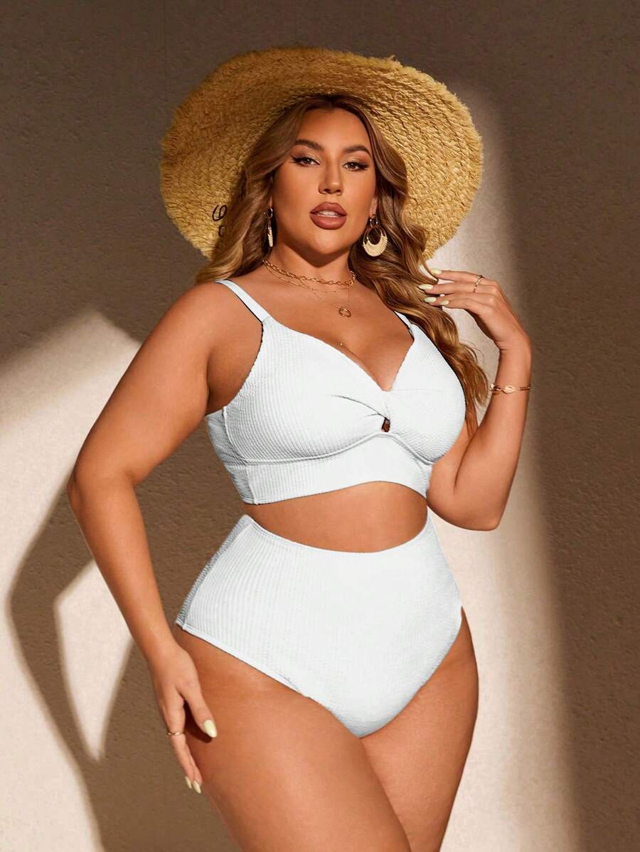 Biquíni Cintura Alta Plus Size