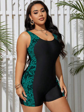 Maiô Shorts Modelador Plus Size