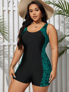 Maiô Shorts Modelador Plus Size