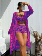 Conjunto Praia Geometric Chic 3 Peças
