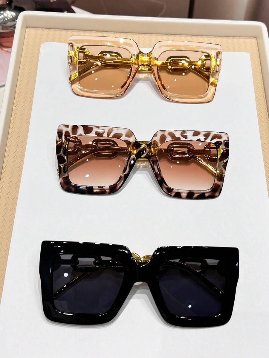 Óculos de Sol Quadrado Luxo – PAGUE 1 LEVE 3