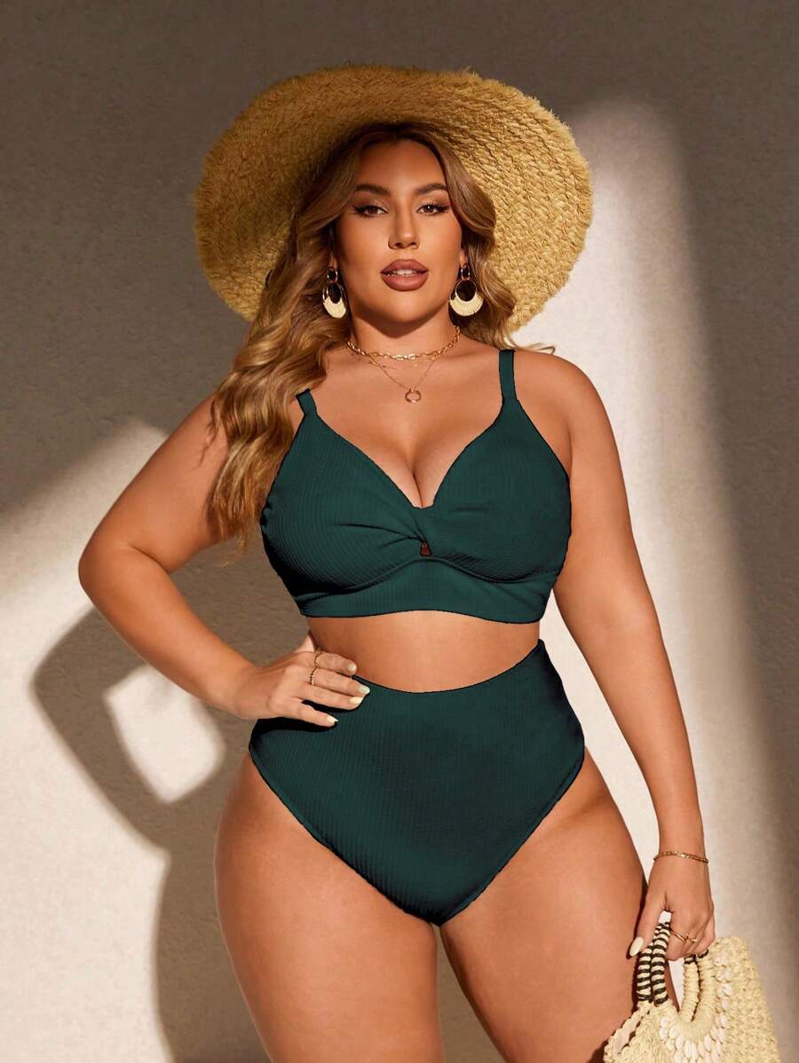 Biquíni Cintura Alta Plus Size