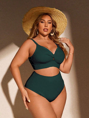 Biquíni Cintura Alta Plus Size