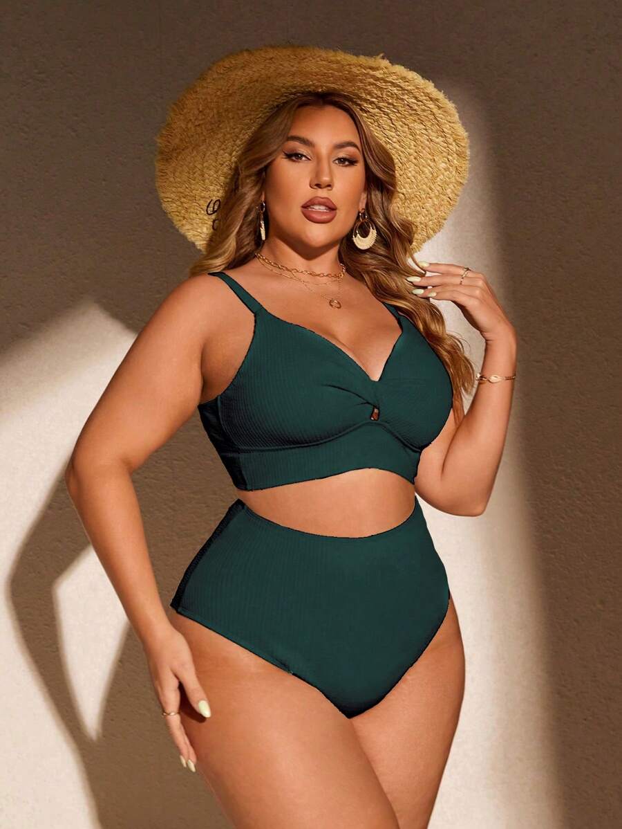Biquíni Cintura Alta Plus Size