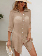 Saída de Praia Camisa Lisa Leve