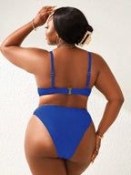 Biquíni Basic Cintura Alta Plus Size