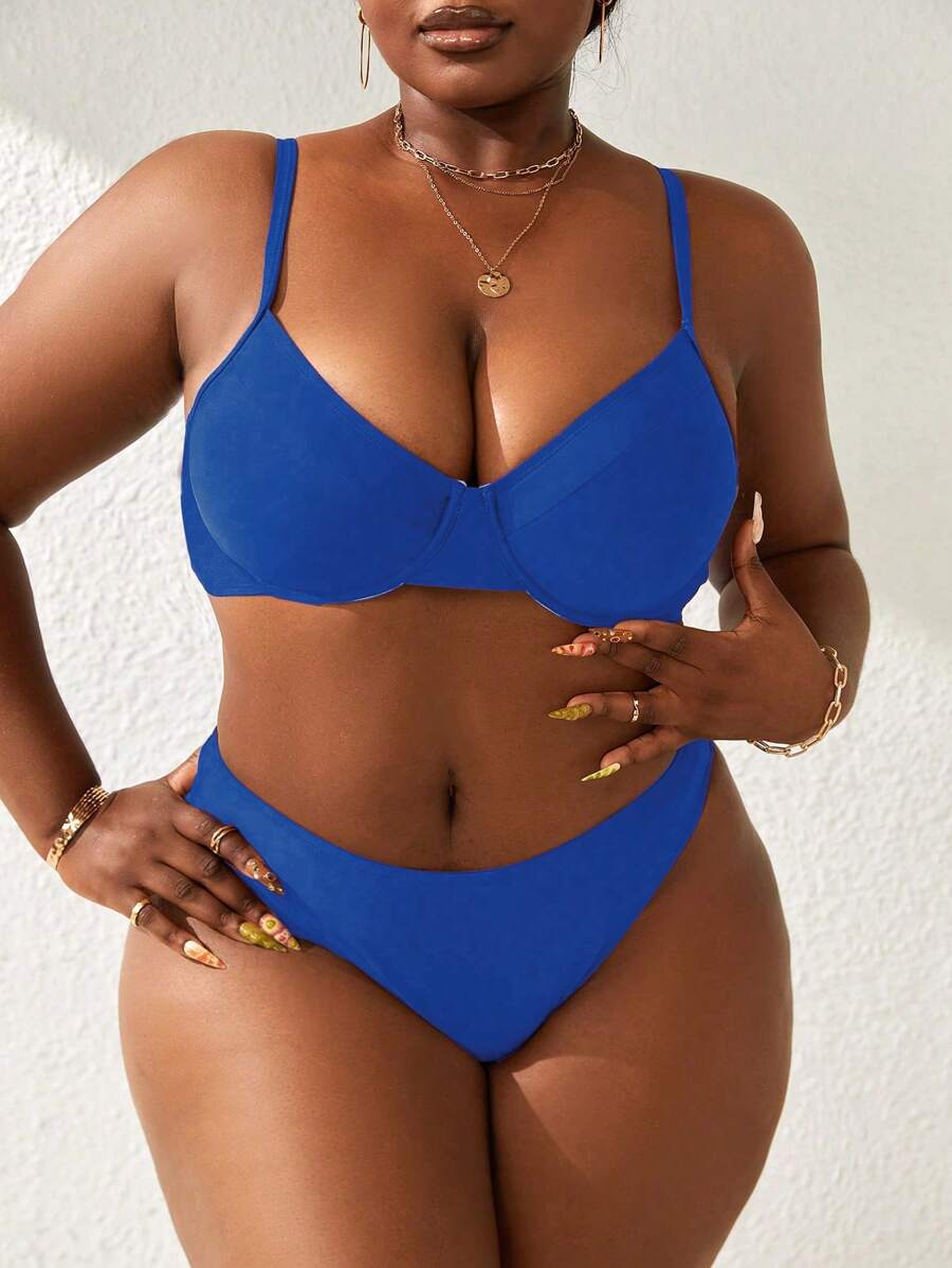 Biquíni Basic Cintura Alta Plus Size