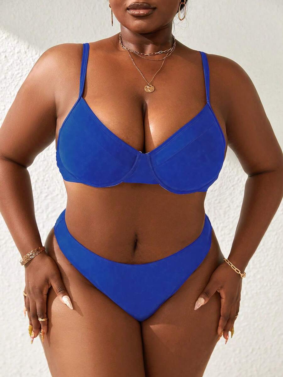 Biquíni Basic Cintura Alta Plus Size