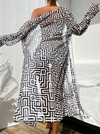Conjunto Praia Geometric Chic 3 Peças