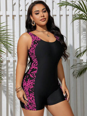 Maiô Shorts Modelador Plus Size