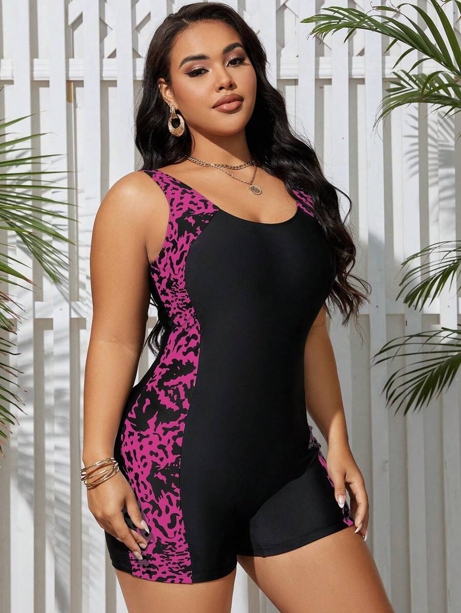 Maiô Shorts Modelador Plus Size