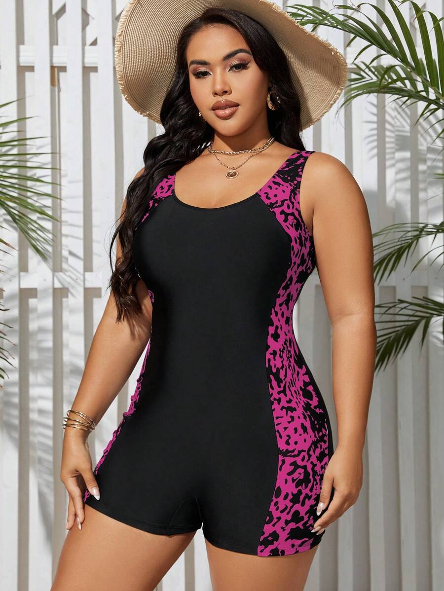 Maiô Shorts Modelador Plus Size