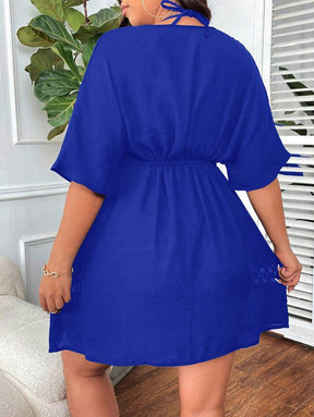 Saída de Praia com Vazado Plus Size