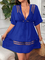 Saída de Praia com Vazado Plus Size