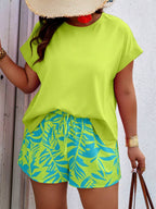Conjunto Feminino Casual em Tecido Texturizado