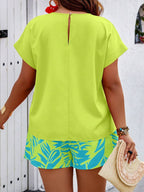 Conjunto Feminino Casual em Tecido Texturizado