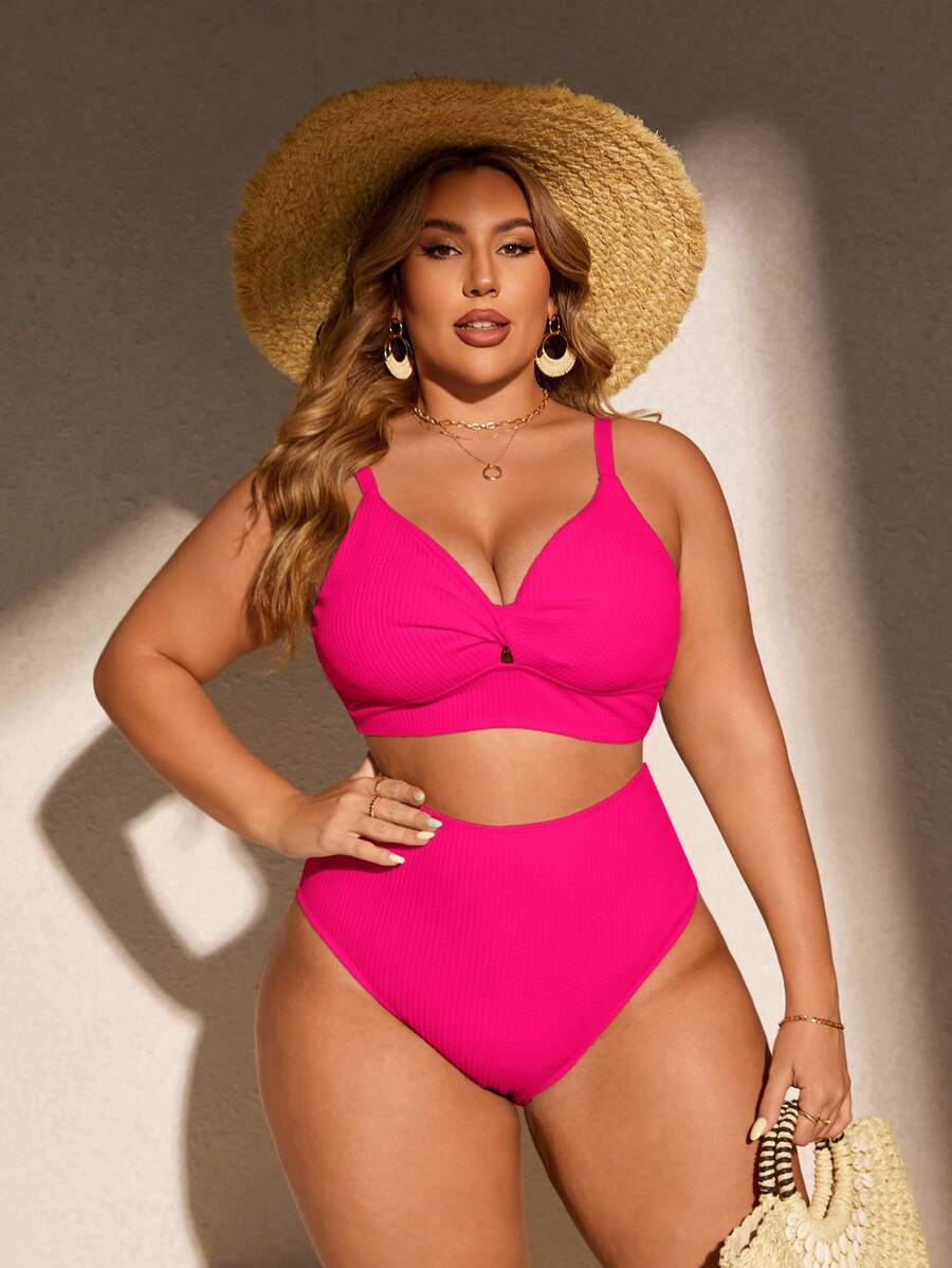Biquíni Cintura Alta Plus Size
